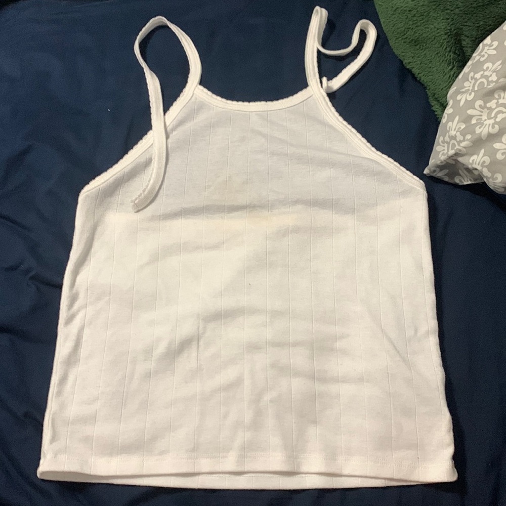 American Eagle White Halter Top